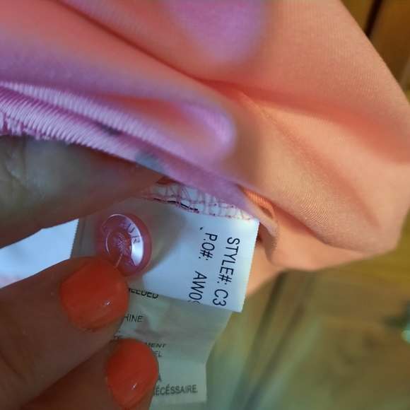 AUR Pink Abstract Print Golf Polo - Picture 6 of 6